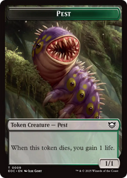 Beast (0006) // Pest Double-Sided Token [Edge of Eternities Commander Tokens]