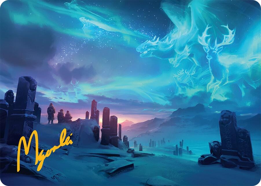 Auroral Procession Art Card (20/54) (Gold-Stamped Signature) [Tarkir: Dragonstorm Art Series]